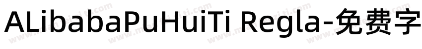 ALibabaPuHuiTi Regla字体转换